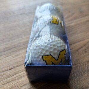 University of Michigan Golf Balls 3 Pack NEW Unopened